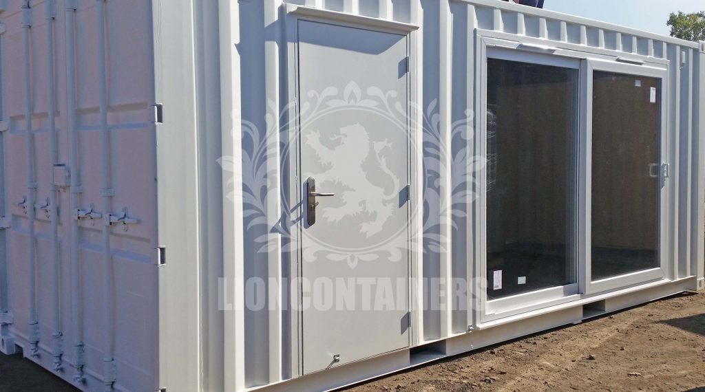 20ft Garden Office Container Case Study - Guildford Containers case study